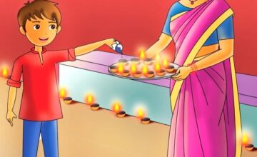 Diwali craft for kids – Decorative Diya