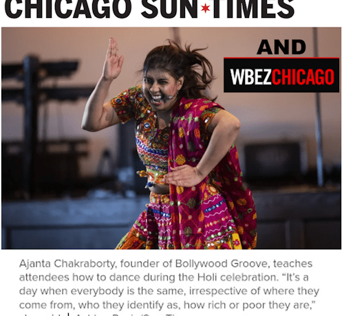 Bollywood Groove at Navy Pier Holi! Sun Times & WBEZ